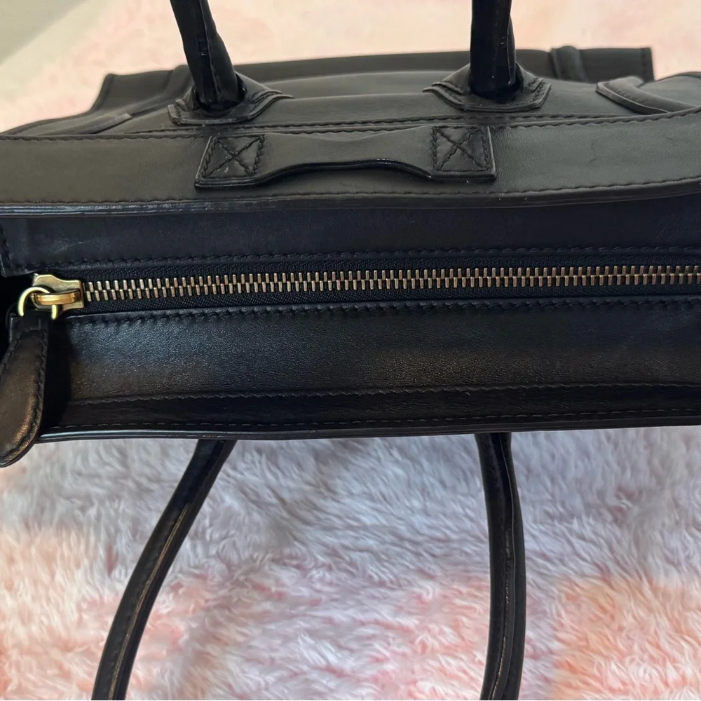 AUTHENTIC CELINE MICRO Black Bag - Picture 7 of 14